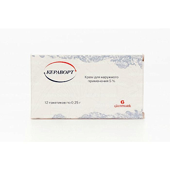 Кераворт крем для нар. прим.5 % 0.25 г №12