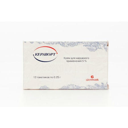 Кераворт крем для нар. прим.5 % 0.25 г №12