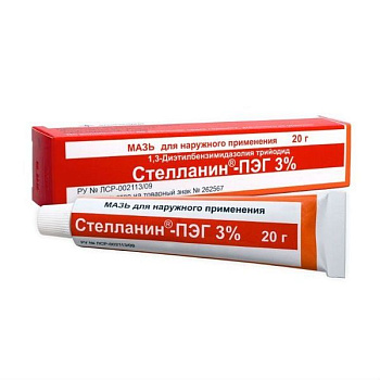 Стелланин-ПЭГ мазь для нар. прим. 3 % 20 г