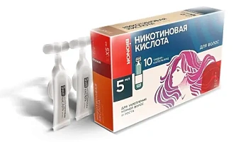Никотиновая кислота для волос 5 мл № 10