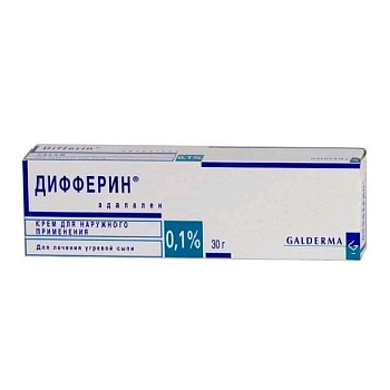 Дифферин крем для нар. прим. 0.1 % 30 г
