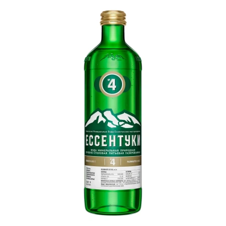 Вода мин. Ессентуки № 4 газ. лечебно- столовая 0.45 л ст/бут.
