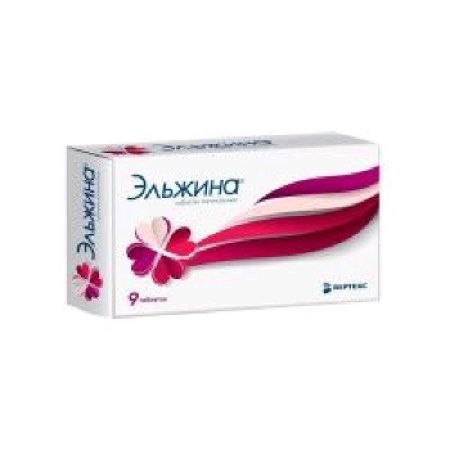 Эльжина табл. ваг. 65000 МЕ+500 мг+3 мг+100 мг № 9