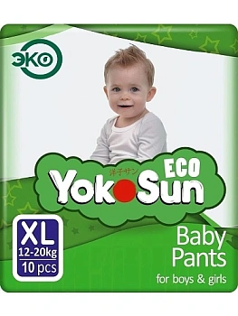 Подгузники-трусики ЙокоСан Эко XL 12-20 кг №10