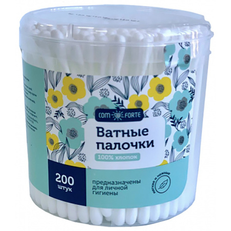 Ватные палочки Комфорте № 200 стакан