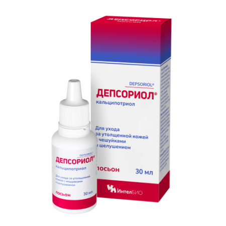 Лосьон Депсориол для утолщенной кожи с чешуйками и шелушением для взрослых и детей 30 мл