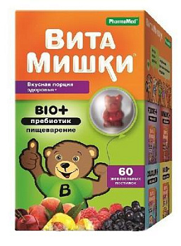 ВитаМишки Био+ пребиотик паст. жев. 2.5 г № 60 БАД
