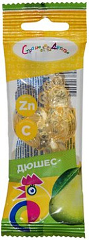 Леденцовая карамель с Цинком и витамином С Петушок вкус дюшес 17 г БАД
