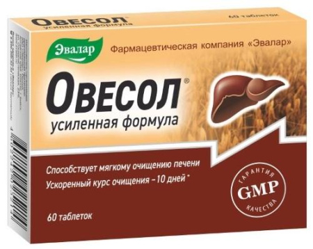 Овесол усиленная формула табл. п.о. 0.58 г № 60 БАД