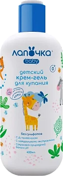 Крем-гель детский для купания Лапочка 400 мл  0+ 5382