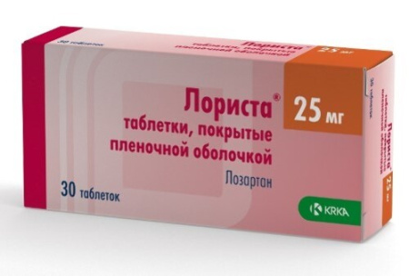 Лориста табл. п.п.о. 25 мг № 30