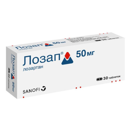 Лозап табл. п.п.о. 50 мг № 30