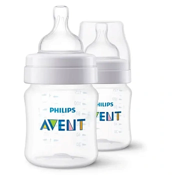 Бутылочка Авент д/кормления полипроп. Anti-colic с силик. соской 125 мл №2 0+ SCY100/02