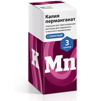 Калия перманганат Реневал пор. для приг. р-ра местн. и нар. прим. 3 г