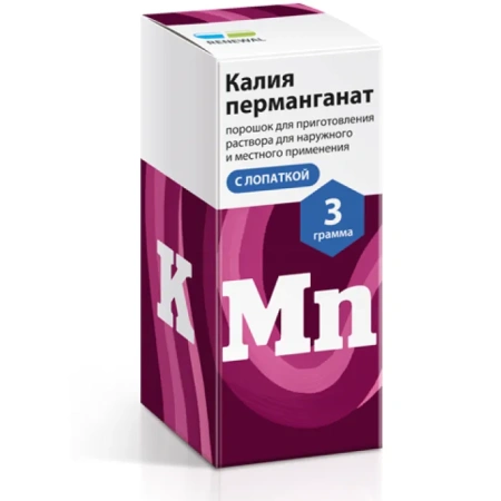 Калия перманганат Реневал пор. для приг. р-ра местн. и нар. прим. 3 г