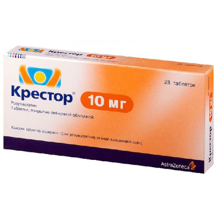Крестор табл. п.п.о. 10 мг № 28