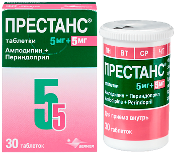 Престанс табл. 5 мг+5 мг № 30