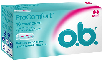Тампоны Оби Прокомфорт Мини № 16 2 капли
