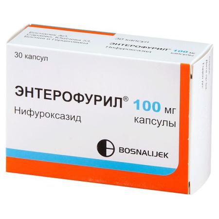 Энтерофурил капс. 100 мг № 30