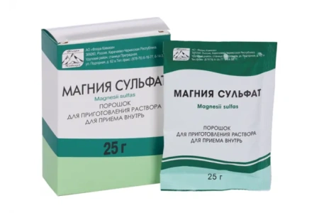 Магния сульфат пор. для приг. р-ра д/приема внутрь 25 г №3