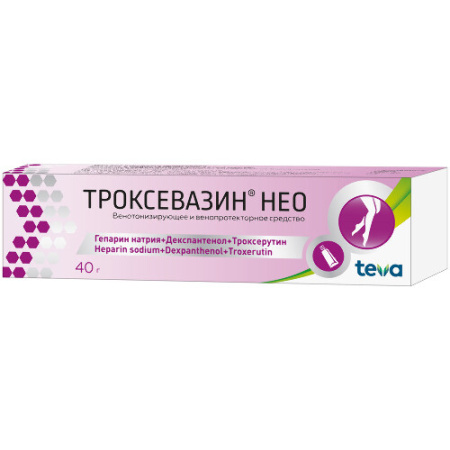 Троксевазин Нео гель для нар. прим. 40 г