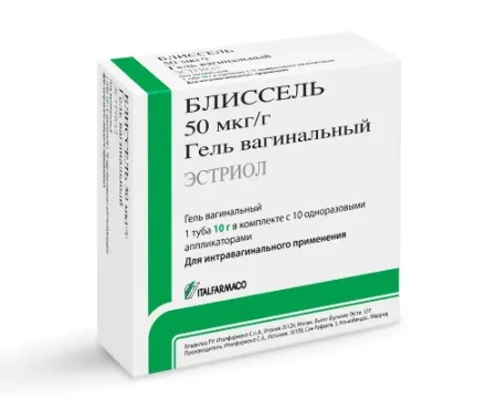 Блиссель гель ваг. 50 мкг/г 10 г + аппликатор № 10