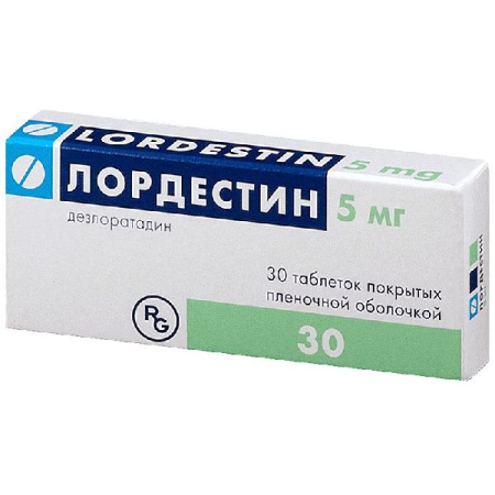 Лордестин табл. п.п.о. 5 мг № 30