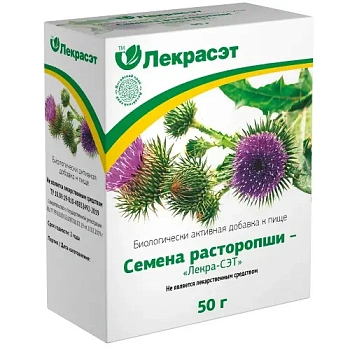 Расторопши семена Лекра-СЭТ 50 г БАД