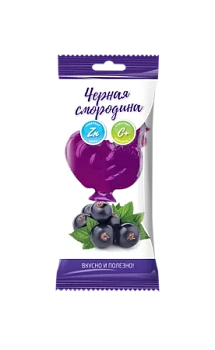 Леденцовая карамель с Цинком и витамином С Петушок вкус черной смородины 17 г БАД