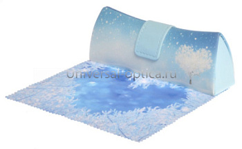 Футляр для очков LD-206/49 с салфеткой в ассортименте