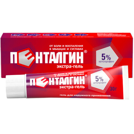 Пенталгин экстра-гель гель для нар. прим. 5% 30 г