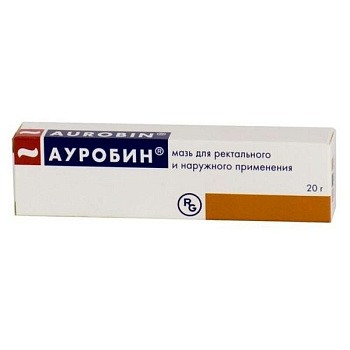 Ауробин мазь для местн. и нар. прим. 20+20+2 мг/г 20 г